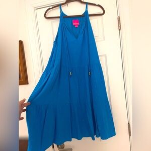 Lilly Pulitzer blue and gold Litia dress